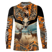 Load image into Gallery viewer, Deer Hunting Camo Orange Black Custom Name 3D All over print shirts, personalized hunting gifts NQS811