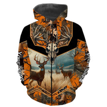 Load image into Gallery viewer, Deer Hunting Camo Orange Black Custom Name 3D All over print shirts, personalized hunting gifts NQS811