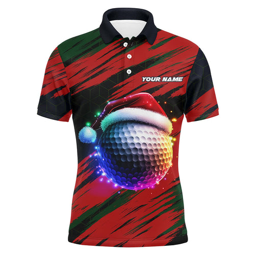 Christmas Golf ball Men golf polo shirt custom mens golf tops Christmas golf gifts NQS8887