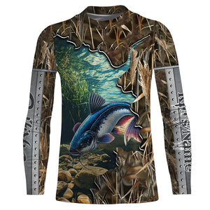 Catfish Camo customize Name 3D All Over Printed Shirts, personalized Gift For Fisherman NQS439