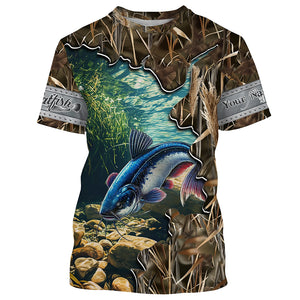 Catfish Camo customize Name 3D All Over Printed Shirts, personalized Gift For Fisherman NQS439