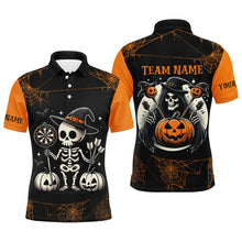 Load image into Gallery viewer, Funny Skeleton Halloween Darts Shirts For Men Custom Halloween Shirts Gifts For Darts Player TDM2473