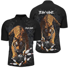 Load image into Gallery viewer, Custom Tiger broken glass Bowling Shirts For Men, Tiger Bowling Team Shirt Bowler Uniform Outfits NQS9147