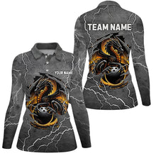 Load image into Gallery viewer, Lightning Thunder Custom Dragon Bowling Team Shirts Women Bowling League Jerseys Bowler Outfit NQS8691