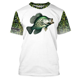 Crappie Fishing green scales 3D All Over print shirts personalized fishing apparel NQS575