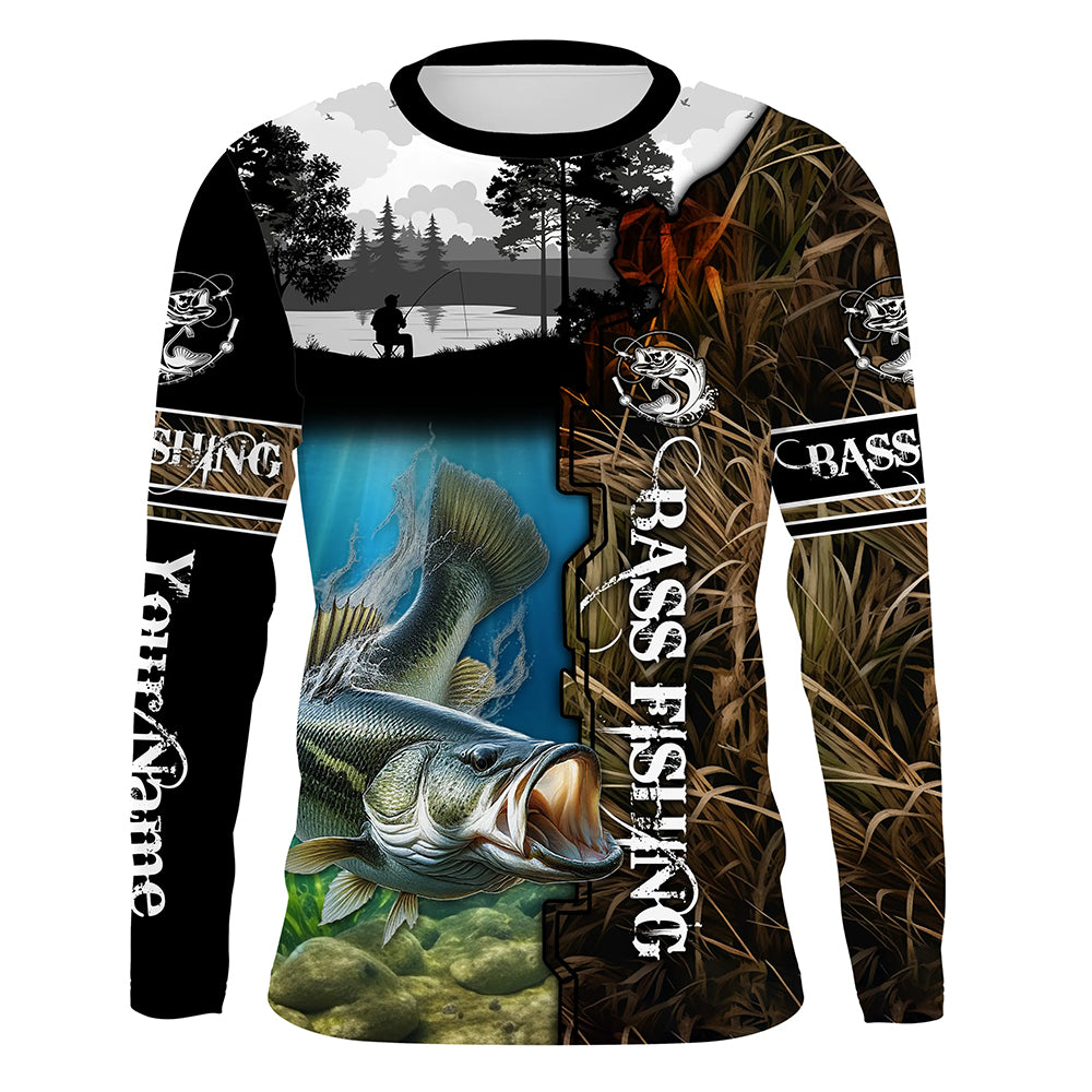 Custom Bass Fishing Camo Fishing Shirts, Personalized Fishing gifts fo –  ChipteeAmz