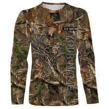 Load image into Gallery viewer, Elk Hunting tree camo Custom All Over Printed Shirt Personalized Hunting gifts For Men, women, Kid NQS3913