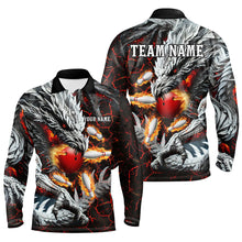 Load image into Gallery viewer, Red Magma Custom Dragon Flame Bowling Team Shirts Men Bowling League Jerseys Bowler Outfit NQS8252