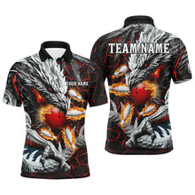 Load image into Gallery viewer, Red Magma Custom Dragon Flame Bowling Team Shirts Men Bowling League Jerseys Bowler Outfit NQS8252