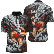 Load image into Gallery viewer, Red Magma Custom Dragon Flame Bowling Team Shirts Men Bowling League Jerseys Bowler Outfit NQS8252