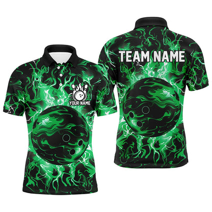 Green camo Bowling ball Mens bowling shirts custom bowling jerseys, bowl gifts for men NQS7628