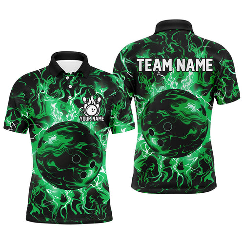 Green camo Bowling ball Mens bowling shirts custom bowling jerseys, bowl gifts for men NQS7628