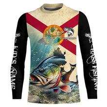 Load image into Gallery viewer, Florida bass fishing Custom Name UV protection fishing jersey, custom fishing apparel NQS3063