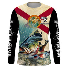 Load image into Gallery viewer, Florida bass fishing Custom Name UV protection fishing jersey, custom fishing apparel NQS3063