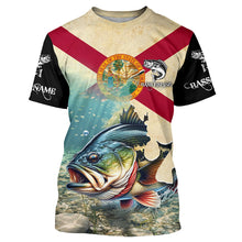 Load image into Gallery viewer, Florida bass fishing Custom Name UV protection fishing jersey, custom fishing apparel NQS3063