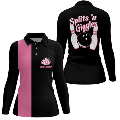 personalized bowling shirt for women – custom name design side view