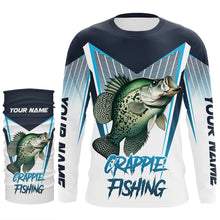 Load image into Gallery viewer, Personalized Crappie fishing 3D All Over Printed Long Sleeve Shirts, Crappie Tournament Fishing Jersey NQS7666