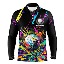 Load image into Gallery viewer, Colorful golf ball jerseys Mens golf polo shirts custom best team golf shirts, personalized golf gifts NQS7904