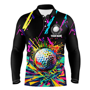 Colorful golf ball jerseys Mens golf polo shirts custom best team golf shirts, personalized golf gifts NQS7904