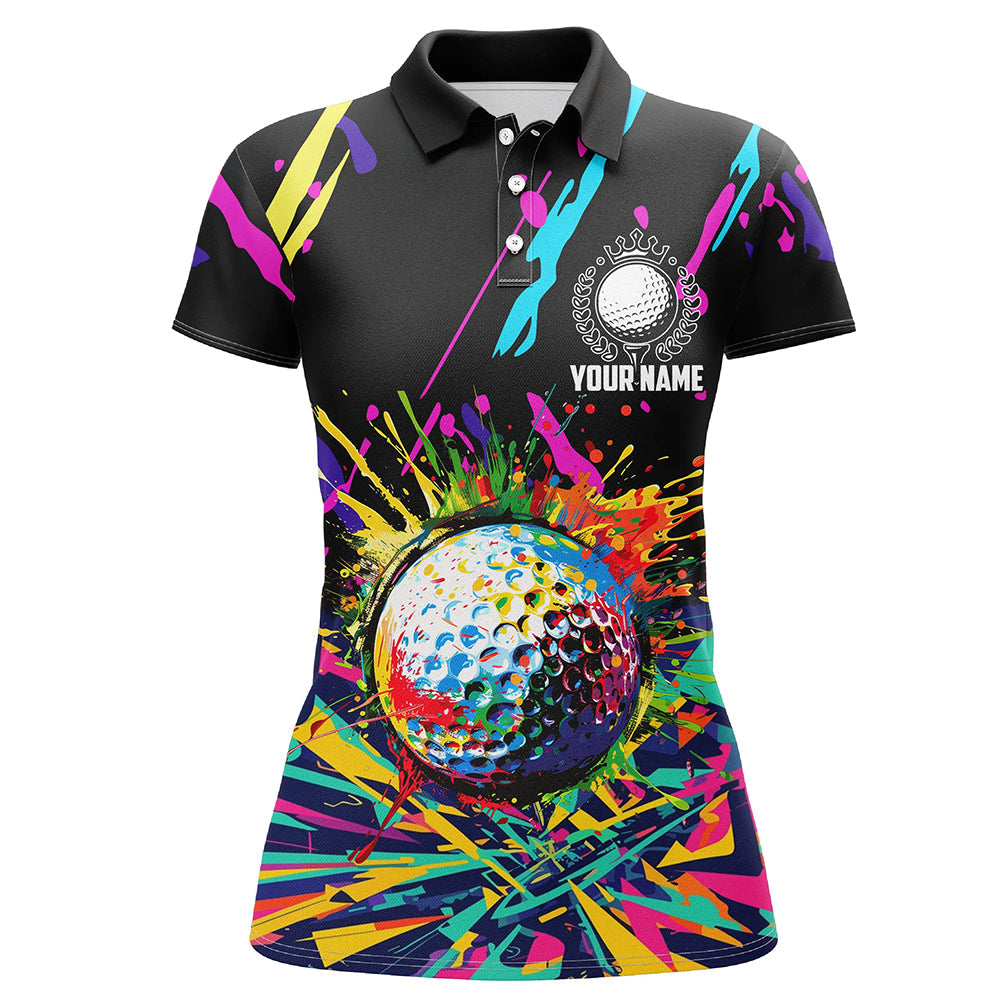 Colorful golf ball jerseys Women golf polo shirt custom best team golf ChipteeAmz