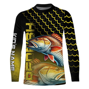 Redfish puppy drum fishing custom Performance Long Sleeve UV protection shirt NQS1040