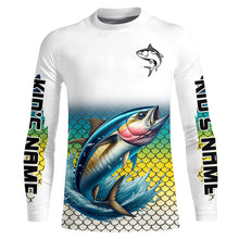 Load image into Gallery viewer, Personalized Tuna Fishing jerseys, Tuna scales UV protection Long Sleeve Performance Fishing Shirts NQS6016