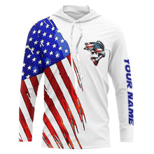 Load image into Gallery viewer, Bass Fishing American flag patriotic fishing Customized patriotic Fishing Clothing NQS2425