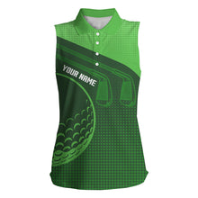 Load image into Gallery viewer, Personalized Multi-Color sleeveless Golf Polo Shirts For Women, Golf Outfits For Ladies NQS7544