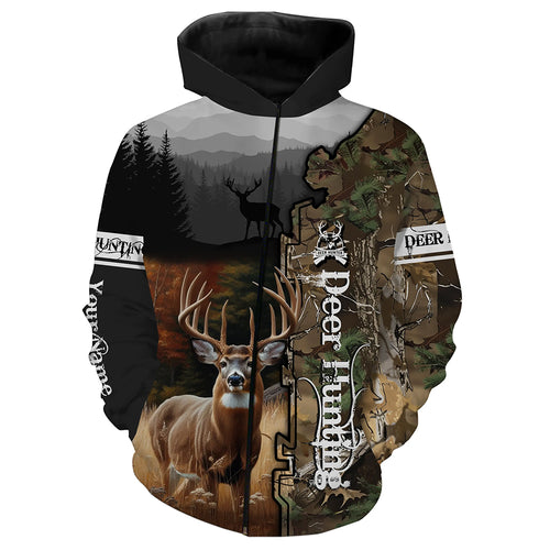 Deer hunting Customize Name 3D All Over Printed Shirts Personalized gift For Hunter Hunting Lovers NQS653