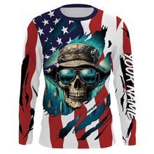 Load image into Gallery viewer, Fish Reaper American fisherman custom fishing shirts UV protection NQS910