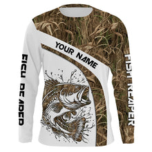 Load image into Gallery viewer, Largemouth Bass Fishing Tattoo camouflage UV protection Custom name long sleeves fishing apparel jersey NQS764