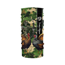 Load image into Gallery viewer, Turkey Hunting green camo Custom name 3D All over print hunting shirts NQS2271