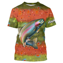 Load image into Gallery viewer, Rainbow trout scales fishing jerseys custom performance Long Sleeve tournament fishing shirts NQS6730