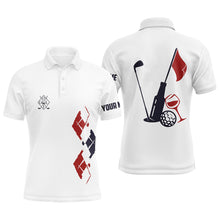 Load image into Gallery viewer, Funny Mens golf polo shirt custom vintage golf and wine golf clubs team polo shirts NQS5356