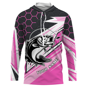 Largemouth Bass Fishing tattoo Customize UV protection long sleeves fishing shirts, Bass pink jerseys NQS5860