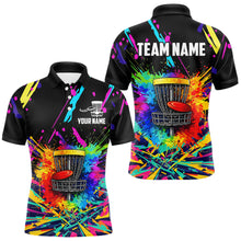 Load image into Gallery viewer, Personalized Colorful Disc Golf Polo, T-shirt, Hoodie Disc Golf Team Jerseys, Disc Golf Gifts NQS11375