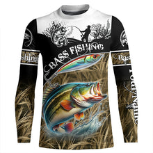 Load image into Gallery viewer, Bass fishing Performance Long Sleeve UV protection Customize fishing shirt for men, women, Kid NQS997