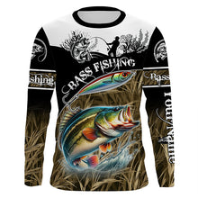 Load image into Gallery viewer, Bass fishing Performance Long Sleeve UV protection Customize fishing shirt for men, women, Kid NQS997