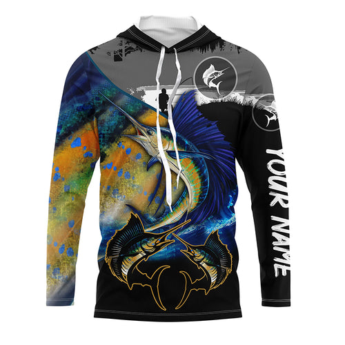 Sailfish fishing scales customize performance long sleeves Fishing shirts, Sailfish fishing jerseys NQS5656