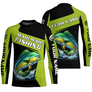 Mahi Mahi fishing Custom Long Sleeve Tournament Fishing Shirts, Performance Dorado Fishing Jerseys NQS8187