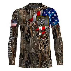 Bass fishing camo American flag patriotic fishing custom name bass fishing apparel NQSD53