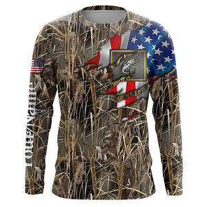 Bass fishing camo American flag patriotic fishing custom name bass fishing apparel NQSD53