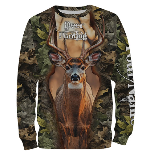 Mule deer hunting big games hunting legend hunter hunting camo custom name hunting clothes NQSD44