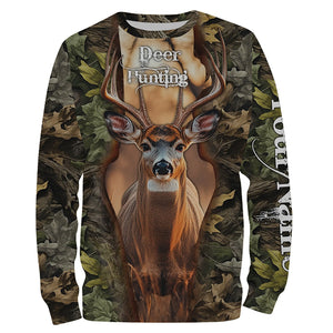 Mule deer hunting big games hunting legend hunter hunting camo custom name hunting clothes NQSD44