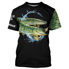 Load image into Gallery viewer, Musky ( Muskie) Fishing UV protection quick dry Customize name long sleeves UPF 30+ NQS955
