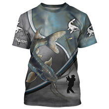 Load image into Gallery viewer, Catfish fishing freshwater fish personalized fishing tournament shirts, sun protection fishing apparel NQS5674