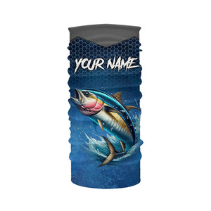 Blue camo Tuna fishing Custom performance long sleeve team Tuna fishing tournament shirts NQS7776