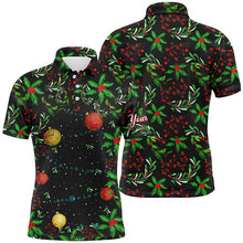 Load image into Gallery viewer, Christmas Tree Pattern Mens golf polo shirt custom Christmas golf clothes for men NQS8652