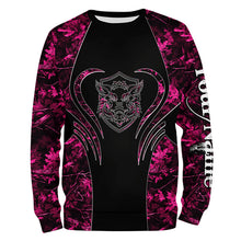 Load image into Gallery viewer, Wild boar hunting tattoo pink girl camo Custom Name 3D All Over Printed shirts, leggings NQSD71