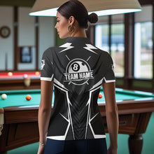 Load image into Gallery viewer, Billiard Jerseys For Women Custom Polo &amp; Quarter-Zip Billiard Team Shirts, 8 Ball Pool Shirt |White TDM3533